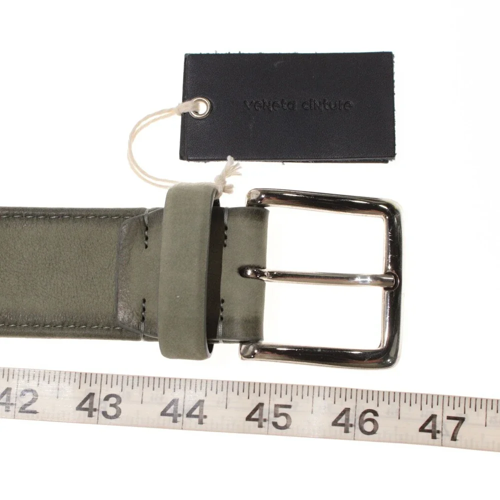 Veneta Cinture NWT Classic Belt Size 100 (US 38) in Green Leather